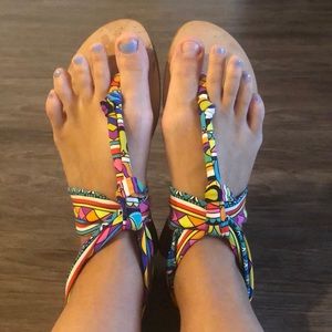 Pattern sandals by Trina Turk